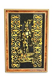 Одинцова Н. "Алтын Адам" (кожа,натуральный камень)