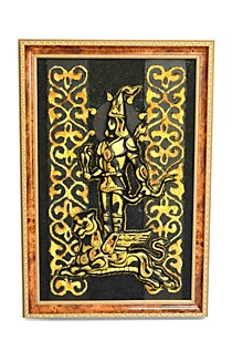 Одинцова Н. "Алтын Адам" (кожа,натуральный камень)