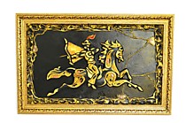 Одинцова Н. "Лучник" (кожа,натуральный камень)