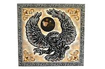 Одинцова Н. "Мудрость"(кожа,натуральный камень)