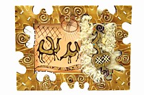 Картины из кожи