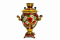 Тульский самовар "Ромашка 3л."(латунь)