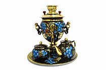 Тульский самовар "Черника 3л."(латунь)